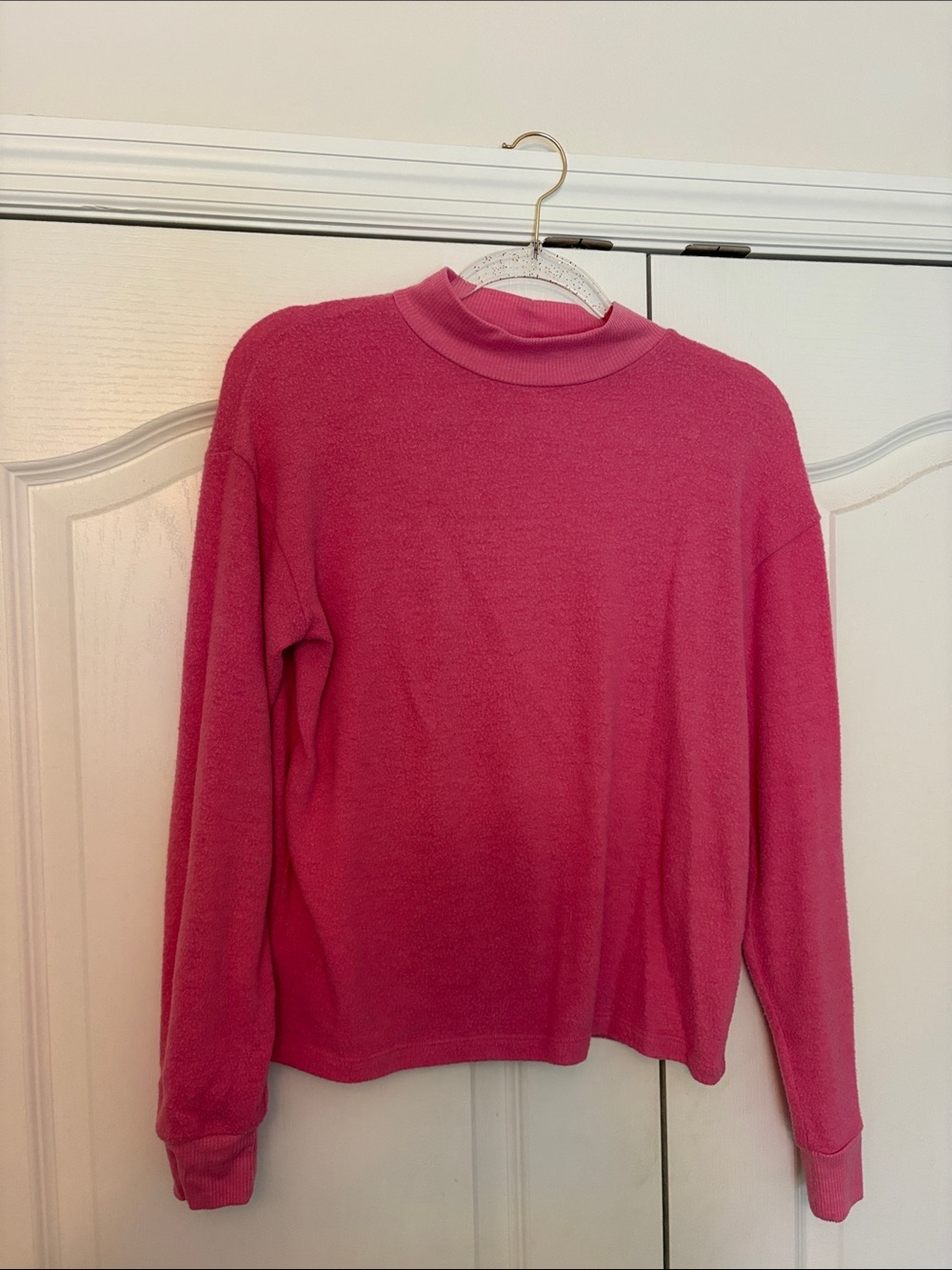Socialite Pink Mock Neck Sweater